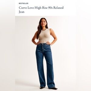 Abercrombie & Fitch Curve Love High Rise 90s Relaxed Jean 

Size 31
Inseam 30.5
